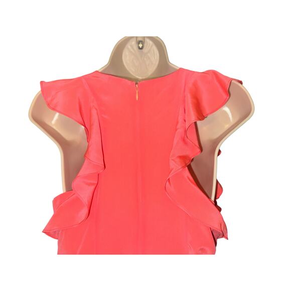Britt Ryan coral pink flutter sleeve 100% silk shift dress
Size 4 - EUC - Picture 5 of 8